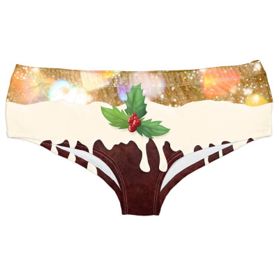 

Toponeto Ladies Hipsters Panties Christmas Themed Women Panties Christmas Print Underwear