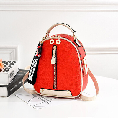 

Womens bag 2019 new bag PU leather Korean womens bag college wind slung shoulder shoulder bag