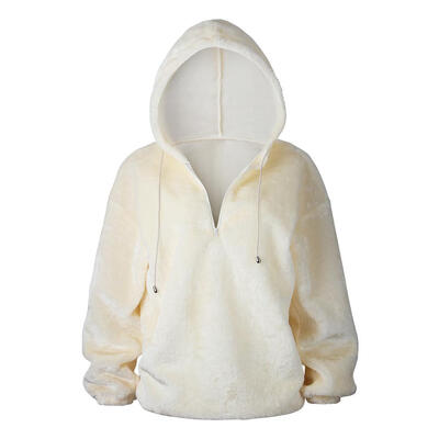 

Winter Women Long Sleeve Loose Coat Fleece Hoodies Outerwear Pullover Tops