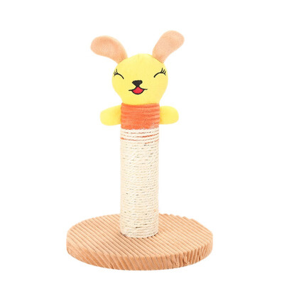 

Cat Kitten Climbing Tree Plush Cartoon Animal Squeaky Doll Jumping Toy Climbing Frame Cat Scratching Pad Grinding Claw Toy