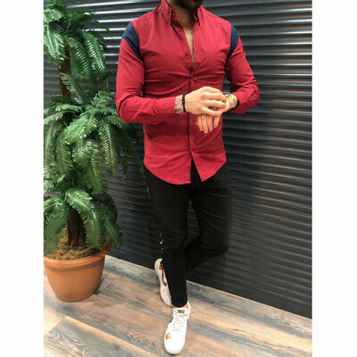 

Mens Luxury Stylish Slim Fit Shirt Long Sleeve Casual Dress Shirts Tops