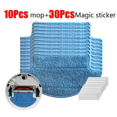 

10 DryWet Mopping Cloths Clean Mop Pads For Xiaomi Roborock S50 Vacuum Cleaner