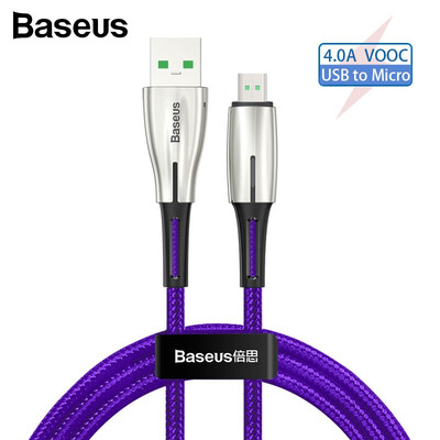 

Baseus VOOC 4A fast charger cable USB for Micro data transmission cable for OPPO VIVO
