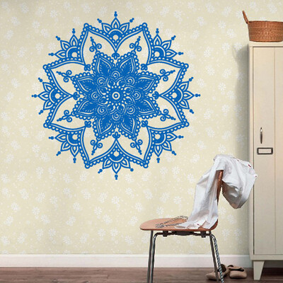 

〖Follure〗Mandala Flower Indian Bedroom Wall Decal Art Stickers Mural Home Vinyl Family BK