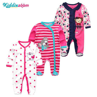 

3PCSLot Childlike novel 0-12M Cotton Baby Rompers Newborn Baby Boys Clothes Bodysuits Baby Girls Clothes Babywear Clothing Sets