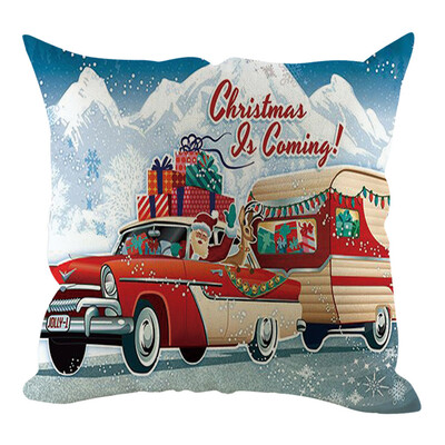 

Siaonvr Christmas Pillow Cover Pillowcases Decorative Sofa Cushion Cover Home Decoration