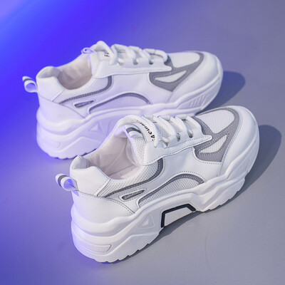 

Net face sneakers woman summer breathable 2019 new casual panda shoes network celebrities ins tide