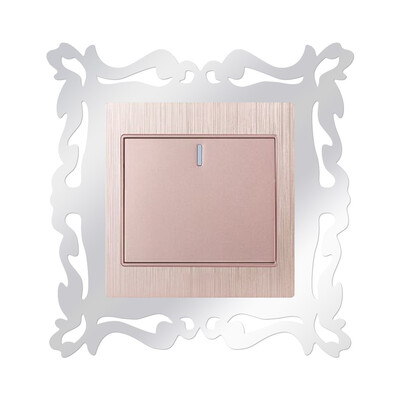 

〖Follure〗Switch Sticker Home Decor Wall Sticker Mirror For Shop Home Wall Decoration 4PC