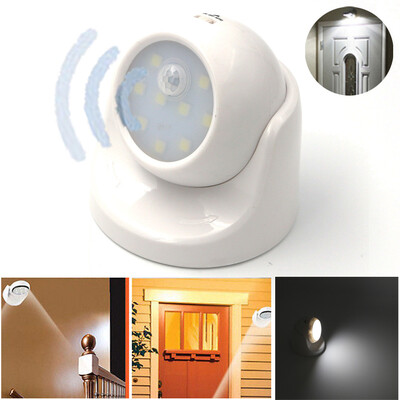 

〖Follure〗Adjustable LED Motion Light Activated Sensor Indoor Outdoor Cordless Patio Wall