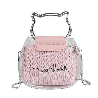 

Tailored 2Pcs Fashion Women Weave Feather Waterproof Bag Crossbody Bag Shoulder Bag