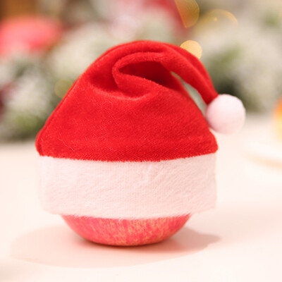 

Tailored 1Pc Mini Christmas Apple Wine Bottle Caps Santa Claus Hat Table Home Xmas Gift