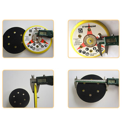 

150mm 6 Holes Pneumatic Sanding Pad Disc Backing Pad Polishing Wheel