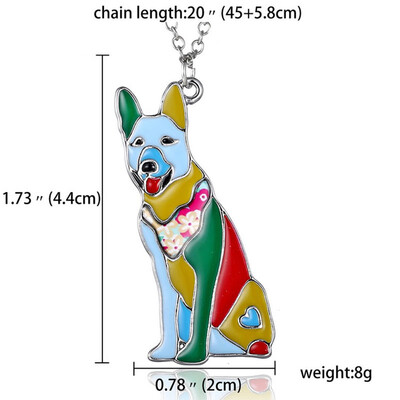 

Fashion Paint Animal Dragon Butterfly Dog Cat Pendant Necklace Women Jewelry 2019 New