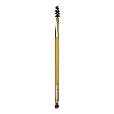 

Gobestart Double Head Makeup Brush Wood Handle Double Sided Eyebrow Flat Angled Brushes