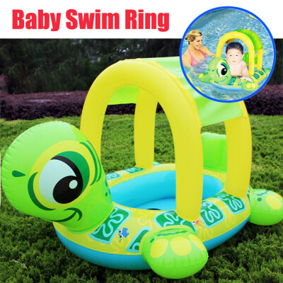 

Siaonvr New Sunshade Baby Infant Float Seat Car Flamingo Boat Inflatable Swim Ring Pool