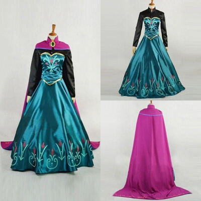 

New Fashion Princess Queen Gown Girls Cosplay Costume Party Formal Evening Ceremony Long Dress