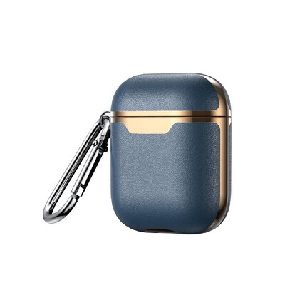 

Leather Case For Airpods Wireless Earphone Cover Cases for Air Pods Headphone Box Protective Case with Climbing Hook