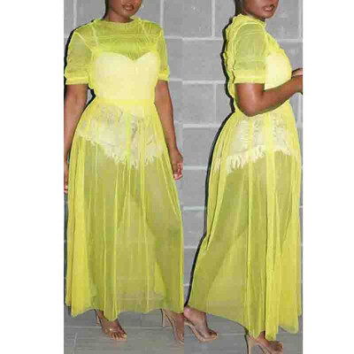 

Sexy Womens Mesh Sheer See Through Short Sleeve Clubwear Party bikini COVER