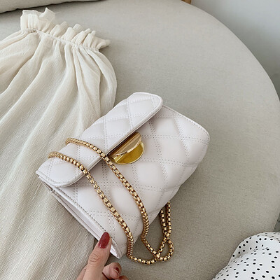 

Summer small fragrance bag female 2019 new wave Korean version of the wild single shoulder slung fashion rhombic chain small square bag