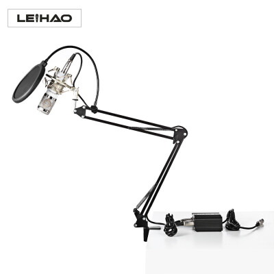 

LEIHAO BM - 800 Professional Condenser Microphone Kit Studio Broadcasting Recording with Phantom Power Supply