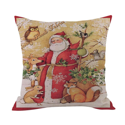 

Tailored Merry Christmas Cushion Cover Square Pillow Case Home Decor
