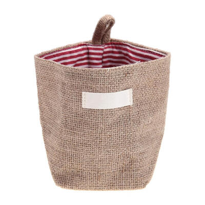 

Jute Storage Bag Basket Organizer with Handles for Baby Toys