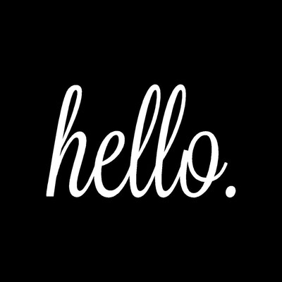 

Toponeto Hello Home Decor Wall Sticker Decal Bedroom Door Vinyl Art Mural