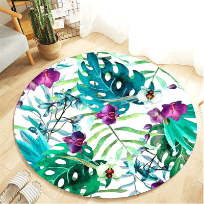 

〖Follure〗Botany Elements Blanket Round Bathroom carpet 55cm