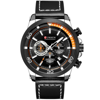 

CURREN 8310 Men\s Watch Six-pin Calendar Leather Waterproof