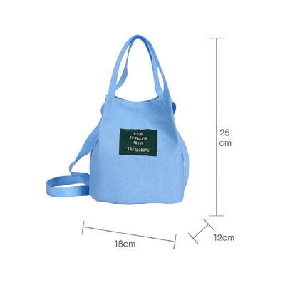 

Wholesale new Korean version of literature&leisure casual shoulder canvas Messenger bag female mini bag small fresh Sen bucket