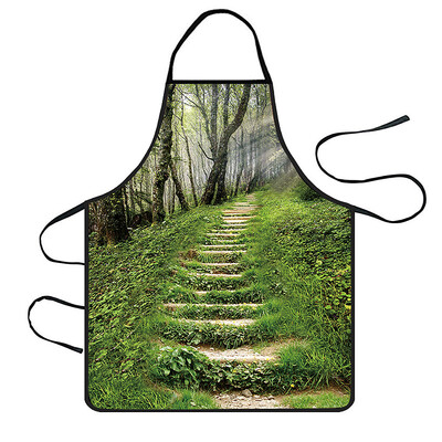 

Toponeto Home Women Waterproof Cute Cartoon Kitchen Restaurant Cooking Bib Apron Aprons