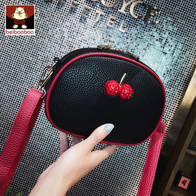 

Cherry bag women 2019 new Joker girls small satchel texture foreign style small round bag ins tide