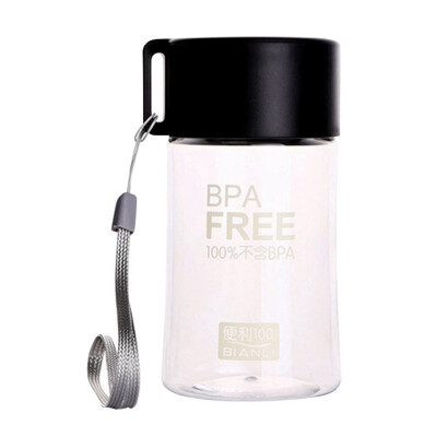 

150ml Unique Mini Water Bottle Leakproof Cute Transparent Small Water Bottle With Rope Botella De Agua Drinking Bottle