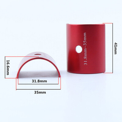 

Aluminum Alloy Bike Handlebar Shim Stem Convert 318mm To 35mm Bar Bore Adapter