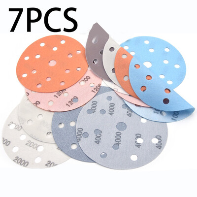 

7PCS 6 Inch Waterproof Hook And Loop WetDry Auto Body Film Sanding Discs