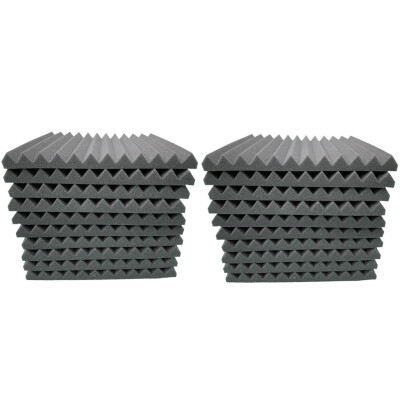 

〖Follure〗20Pcs Acoustic Foam Panel Sound Stop Absorption Sponge Studio KTV Soundproof