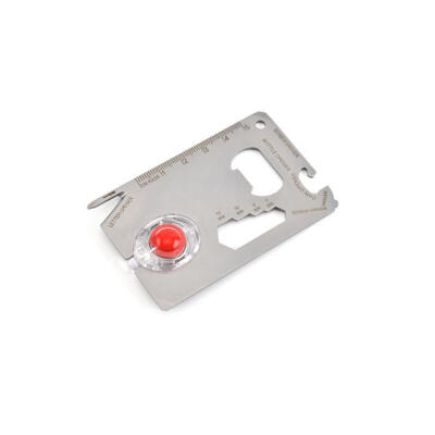 

Multi-function Stainless Steel Tool Card With Light Portable Survival Card For Outdoor Camping Adventure