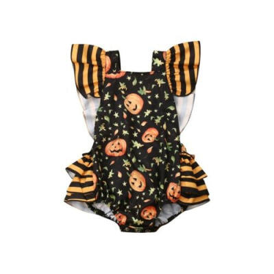 

Cute Newborn Baby Girl Floral Ruffle Romper Bodysuit Jumpsuit Outfit Clothes Set