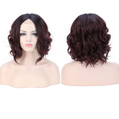 

Real Thick Brazilian Lace Front Hair Wig Heat Resistant Long Wigs Pink Gray