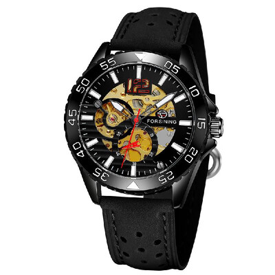 

FORSINING 337 Mechanical Movement Men Watch 3ATM Waterproof Luxury Business Luminous Male Watch Skeleton Wristwatch for Men with