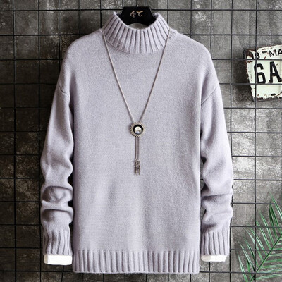 

Toponeto New style For Men Autumn And Winter Fashionable Pure-Color Pullover Sweater