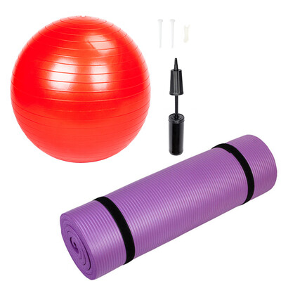 

Ktaxon 8mm Folding Yoga Mat Non-slip Fitness Exercise Pad 55cm Anti-Burst Yoga Stability Balance Ball