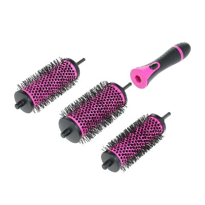 

Round Brush Set with Detachable Barrels Nylon Bristles Set of 3 Different Sizes Round Hair Brushes Hair Rollers Hair Combs for Men