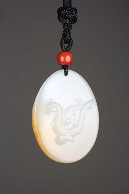 

WANYANSHAOHUA Xinjiang Hetian Seeds Jujube Red Flesh White Jade Original Seed Pendant Accessories 18336-8062