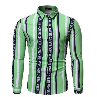 

Tailored New Style For Men In Autumn And Winter Fashion Printed Long Sleeve Shirt Blouse