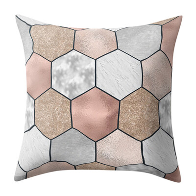 

〖Follure〗Geometric Marble Texture Throw Pillow Case Cushion Cover Sofa Home Decor