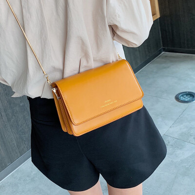 

Retro Sen small square bag casual Messenger bag female bag new 2019 wild ins super fire shoulder chain bag