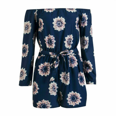 

Fashion Womens Floral Summer Playsuit Bodycon Party Jumpsuit Romper Trousers
