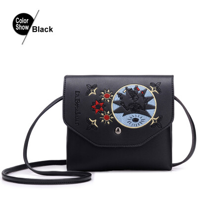 

Beibaobao New 2019 Embroidery Small Women Messenger Bags Flap Double Lyer Crossbody Bag For Girls Shoulder Bag Female Bag