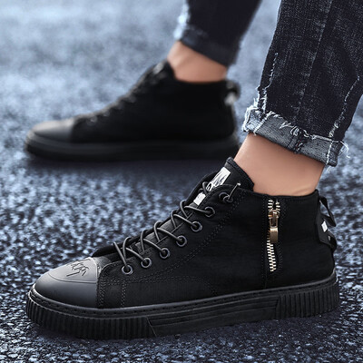 

Summer high-top canvas shoes Korean version of the trend of wild casual tide shoes net red breathable cloth shoes mens shoes